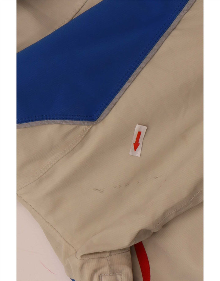 Jachetă de schi cu glugă Vuarnet pentru bărbați UK 38 Medium Bej Colorblock