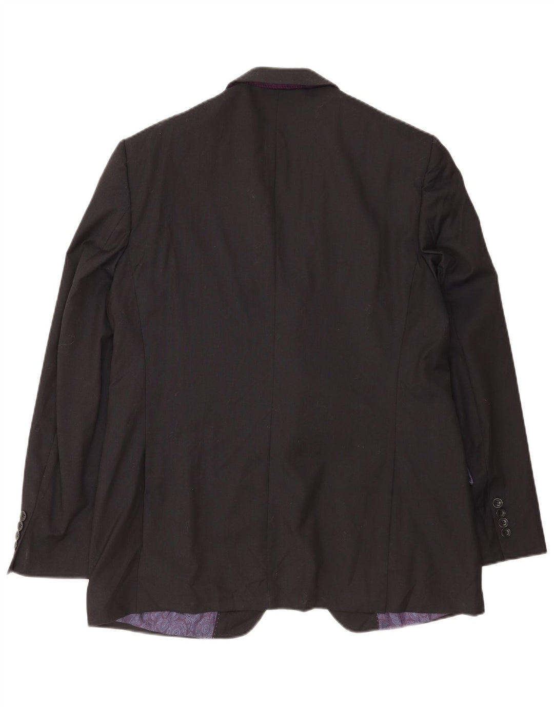 Jachetă pentru bărbați Marks & Spencer Autograph cu 2 nasturi, UK 42 XL, lână neagră