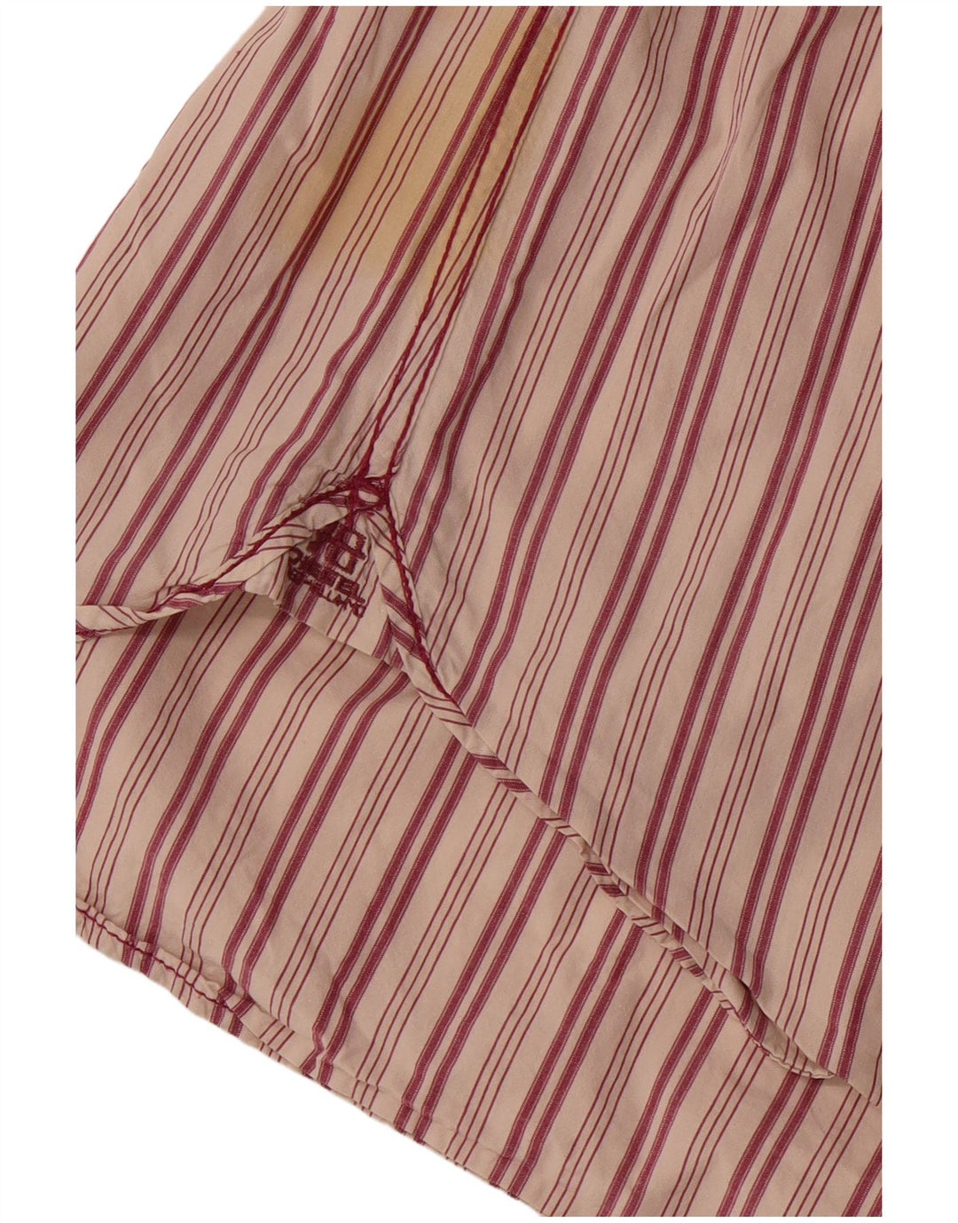 Cămașă cu mânecă scurtă pentru bărbați Diesel, bumbac cu dungi roșii medii