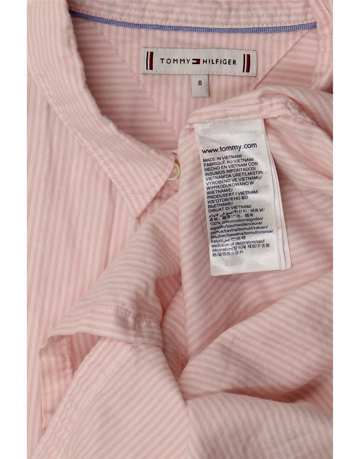 Cămașă Tommy Hilfiger pentru femei US 8 Medium Pink Striped Bumbac