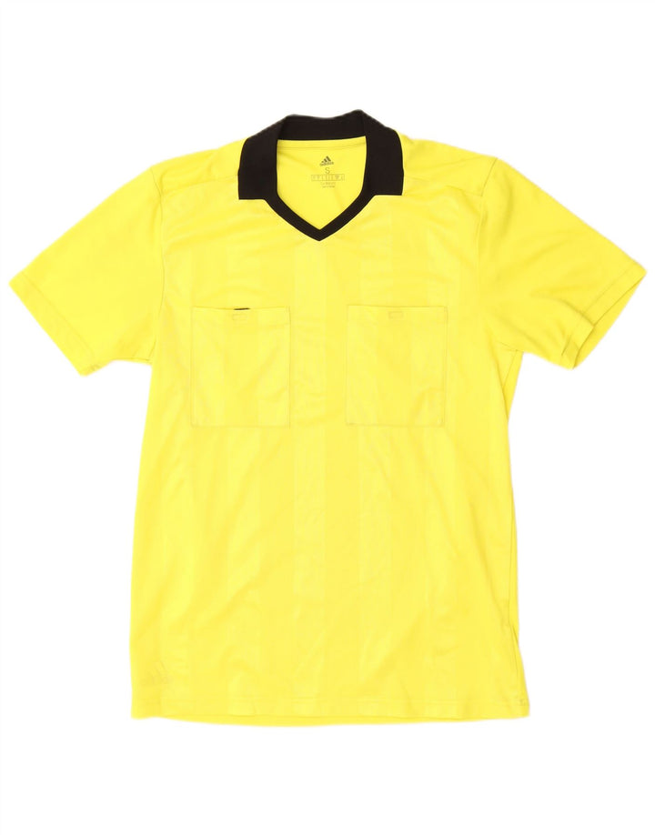 Tricou polo Adidas Climalite pentru bărbați, galben mic, bloc de culoare