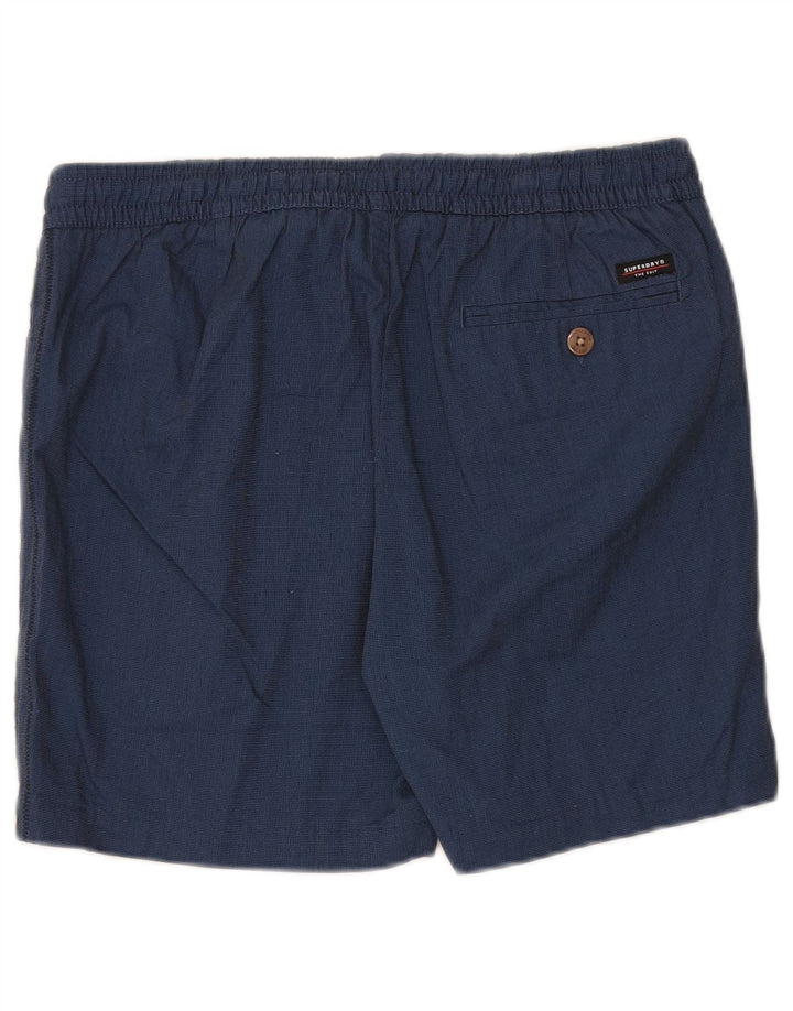 Pantaloni scurți chino Superdry pentru bărbați, mediu W32, bumbac bleumarin
