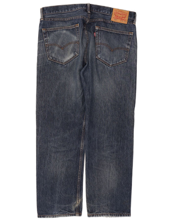 Blagi drepti pentru bărbați Levi's 505 Regular Fit W36 L29 Bumbac albastru