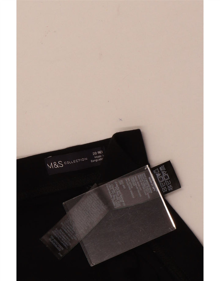 Leggings pentru femei Marks & Spencer UK 20 2XL bumbac negru