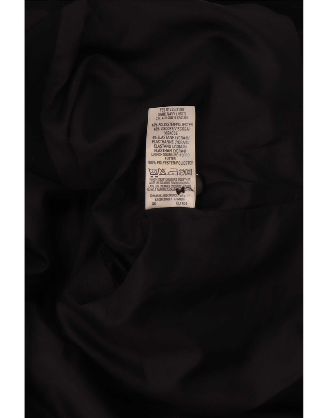 Marks & Spencer pentru femei St. Michael 4 Button Blazer Jacket UK 16 Large Black