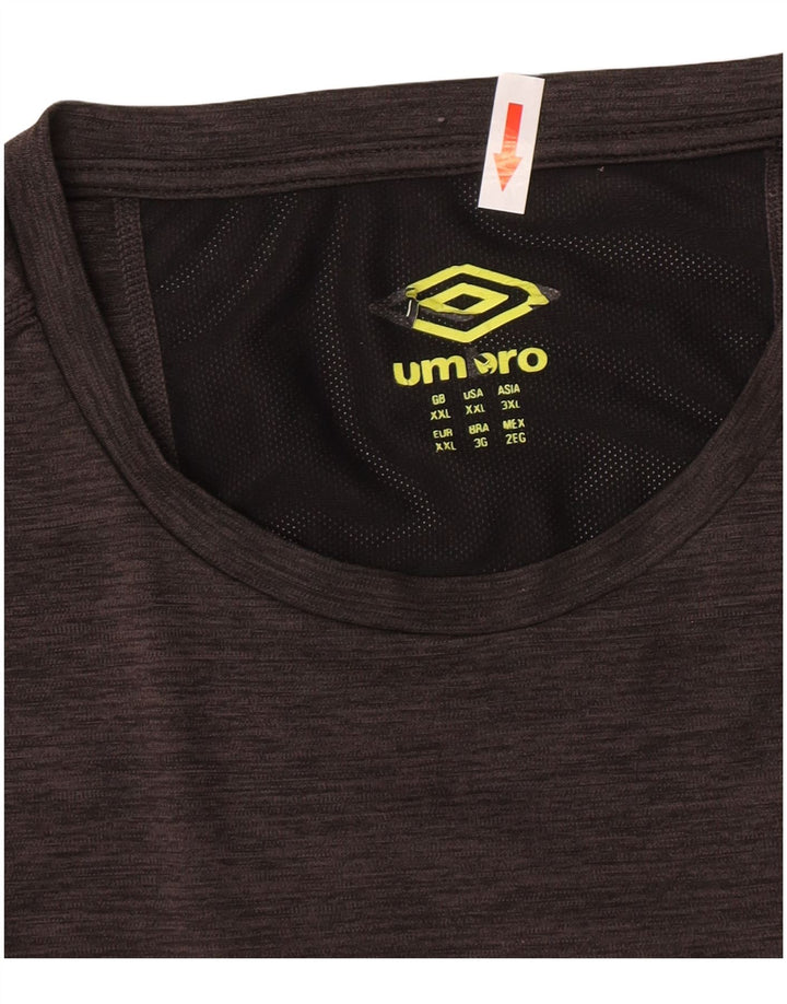 Tricou Umbro Bărbați Top 2XL Gri Poliester Colorblock
