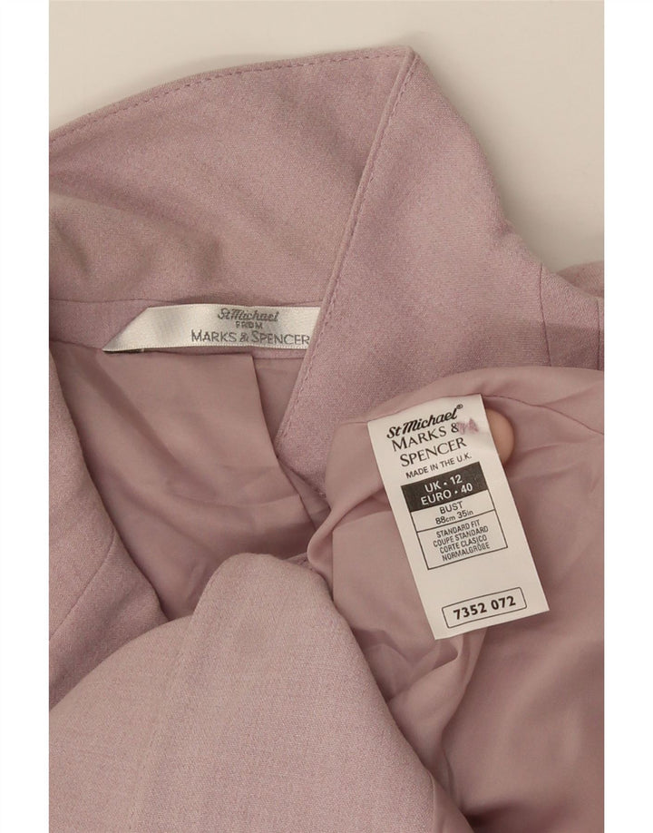 Jachetă pentru femei Marks & Spencer cu paragate cu 4 nasturi, UK 12, violet mediu