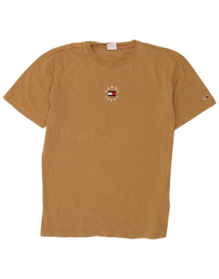 Tricou pentru bărbați Tommy Hilfiger Top mic maro bumbac