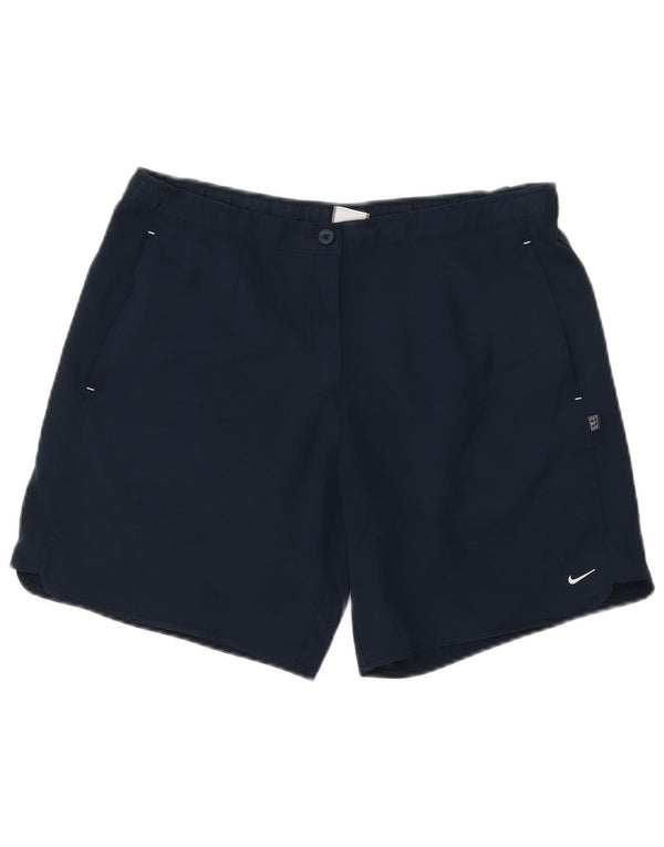 Pantaloni scurți casual Nike pentru femei mici W27 bleumarin poliester