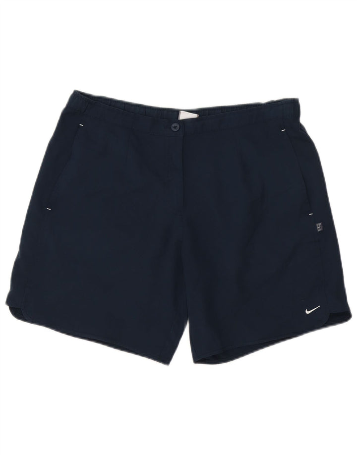 Pantaloni scurți casual Nike pentru femei mici W27 bleumarin poliester