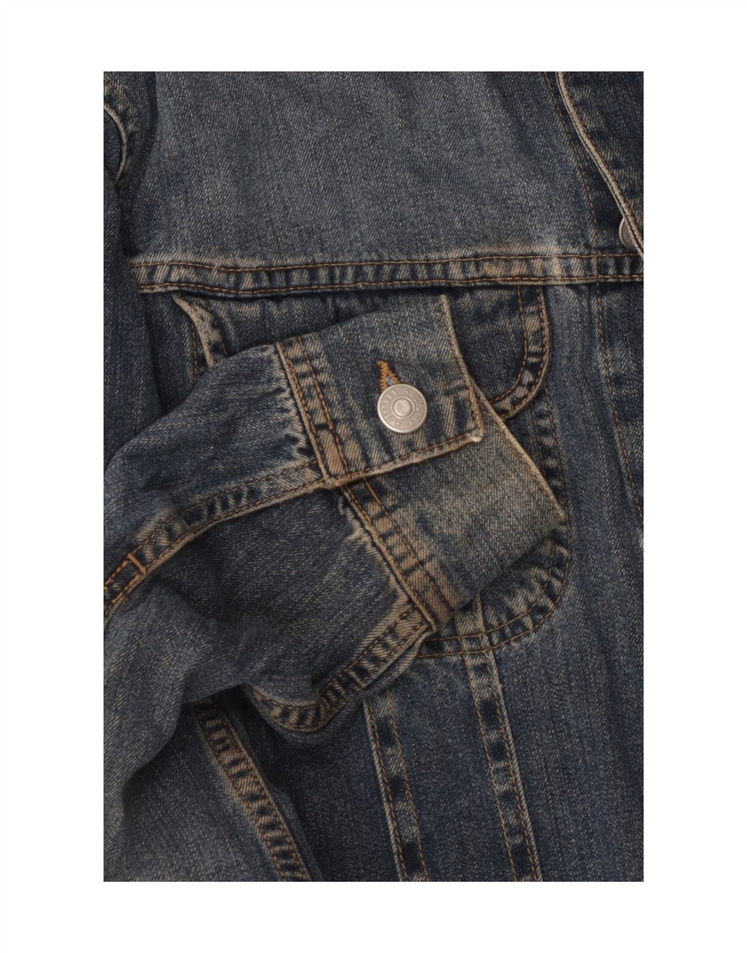 Jachetă de blugi pentru femei SISLEY UK 10 Small Blue Bumbac