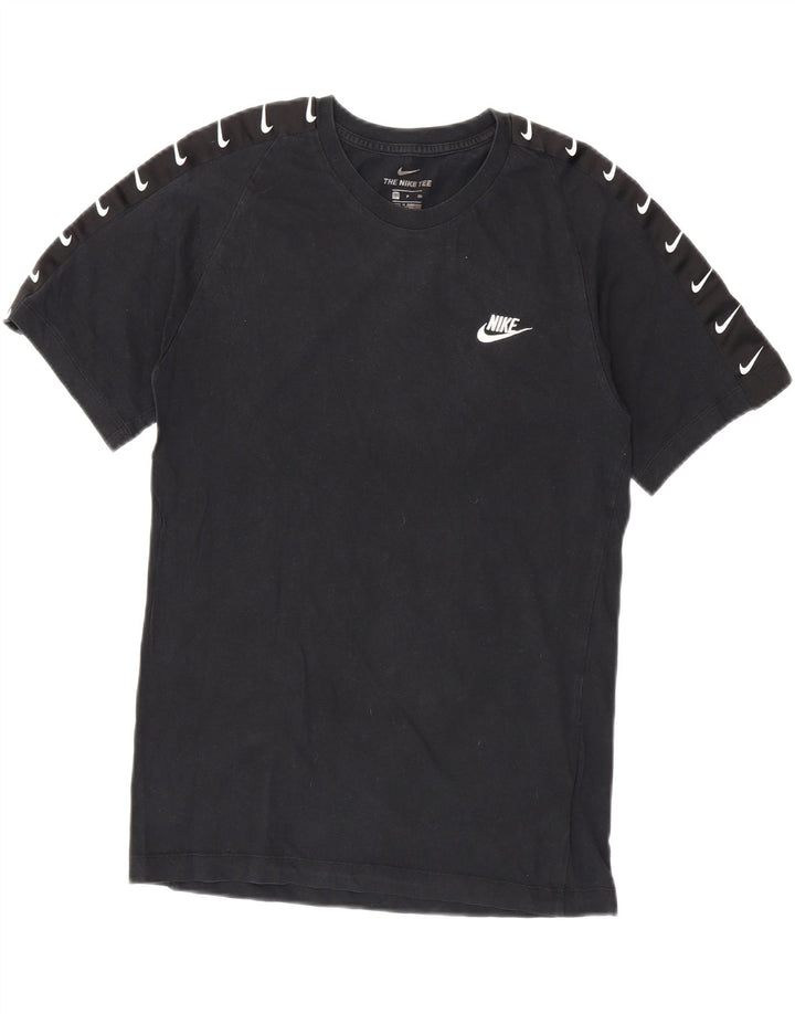 Tricou grafic Nike pentru bărbați Top mic, negru, bumbac
