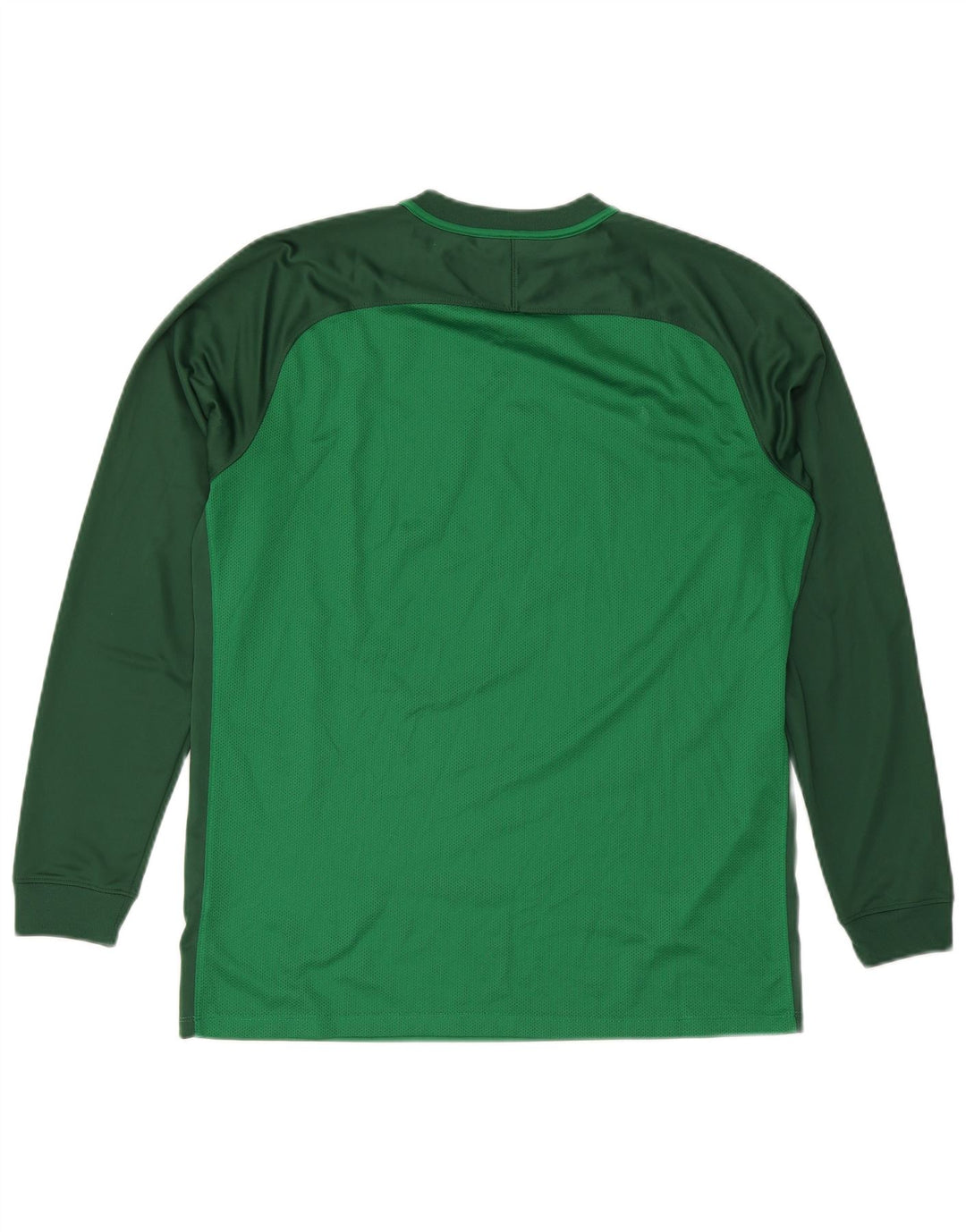 Nike pentru bărbați Dri Fit Top cu mânecă lungă XL, verde, colorblock