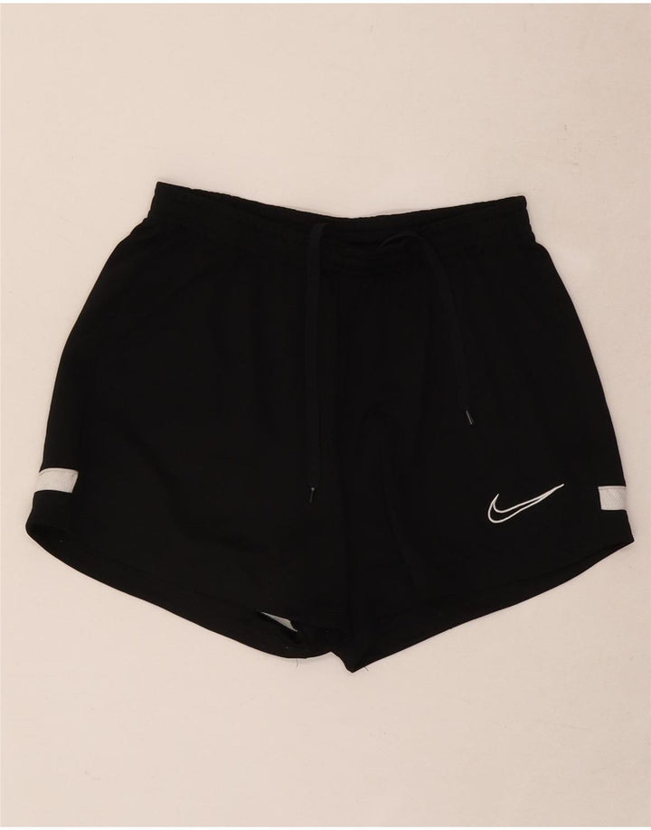 Pantaloni scurți sport Nike Dri Fit pentru femei UK 8 Small, negru, poliester color bloc