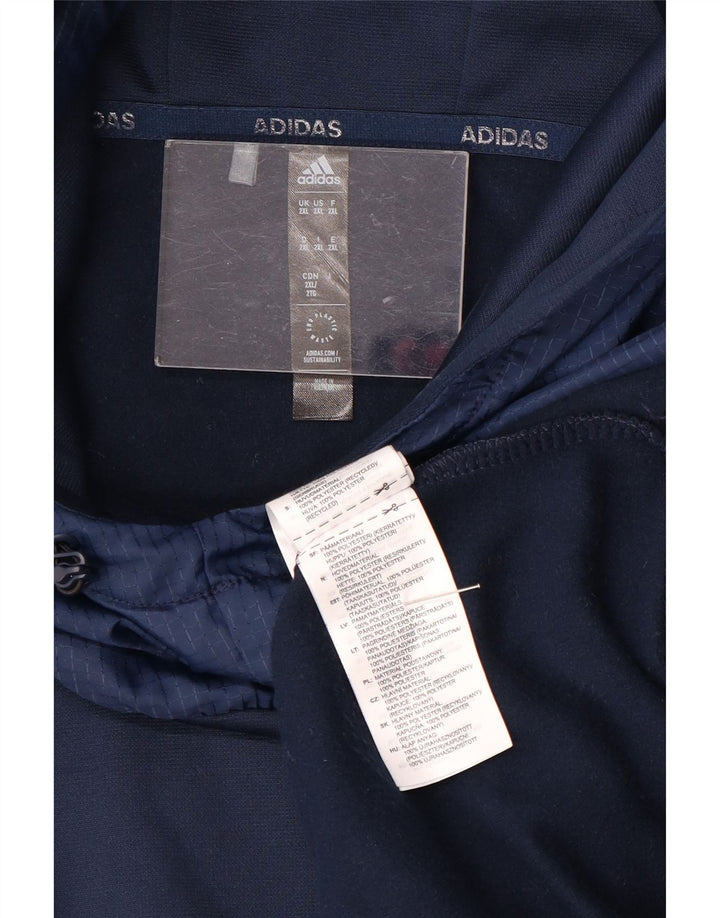 Pulover Adidas pentru bărbați, 2XL, bleumarin, poliester, sport