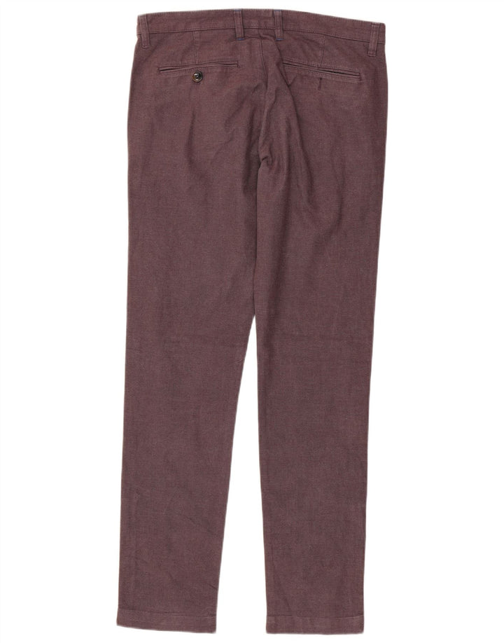Ted Baker Pantaloni de costum slim pentru bărbați L32 L32 bumbac maro
