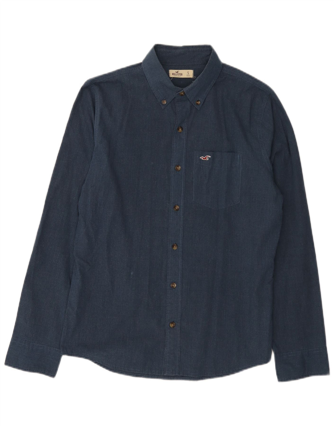Cămașă HOLLISTER Bărbați Mic Bumbac Bleumarin
