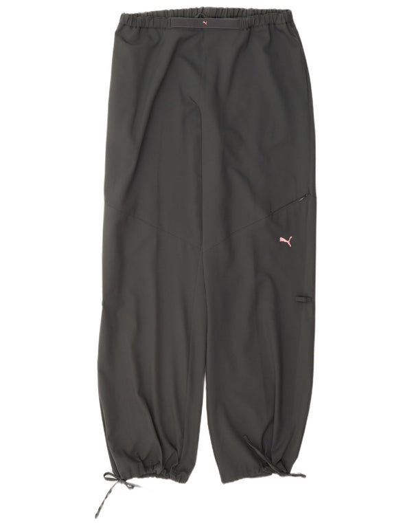 Pantaloni de trening Puma Loose Fit Pantaloni de jogging UK 14 Poliester gri mare