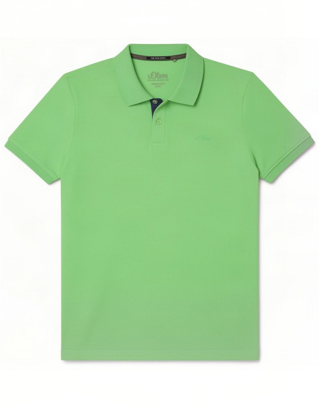 S.Oliver Mens Regular Fit Polo Shirt Large Green Poliester