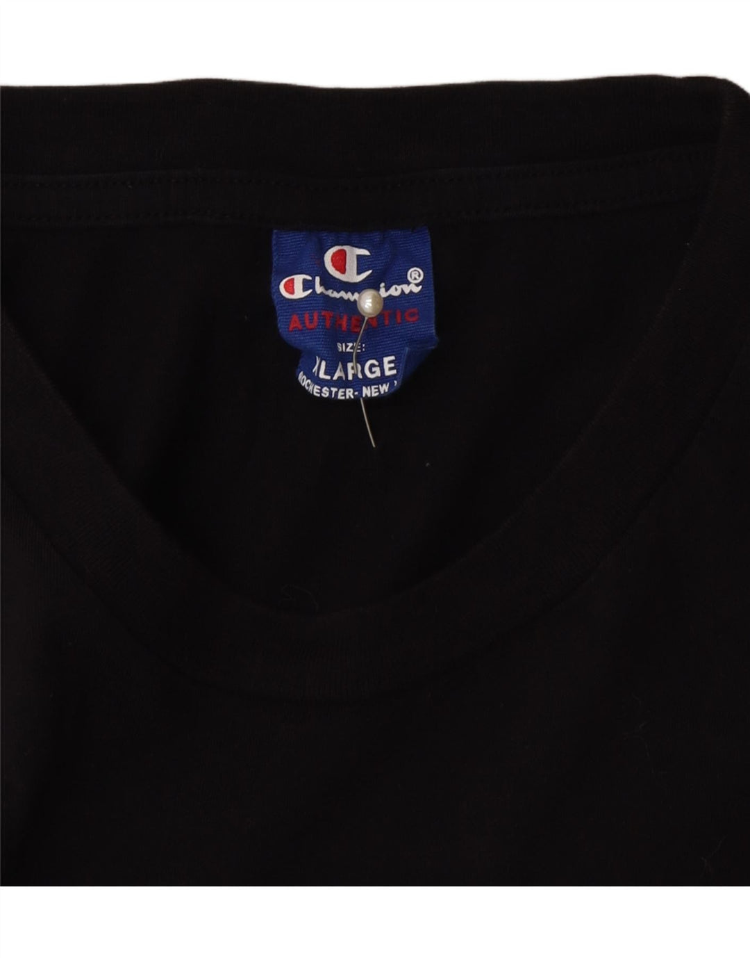 CHAMPION Mens Graphic T-Shirt Top XL Navy Blue Vintage Champion and Second-Hand Champion from Messina Hembry 