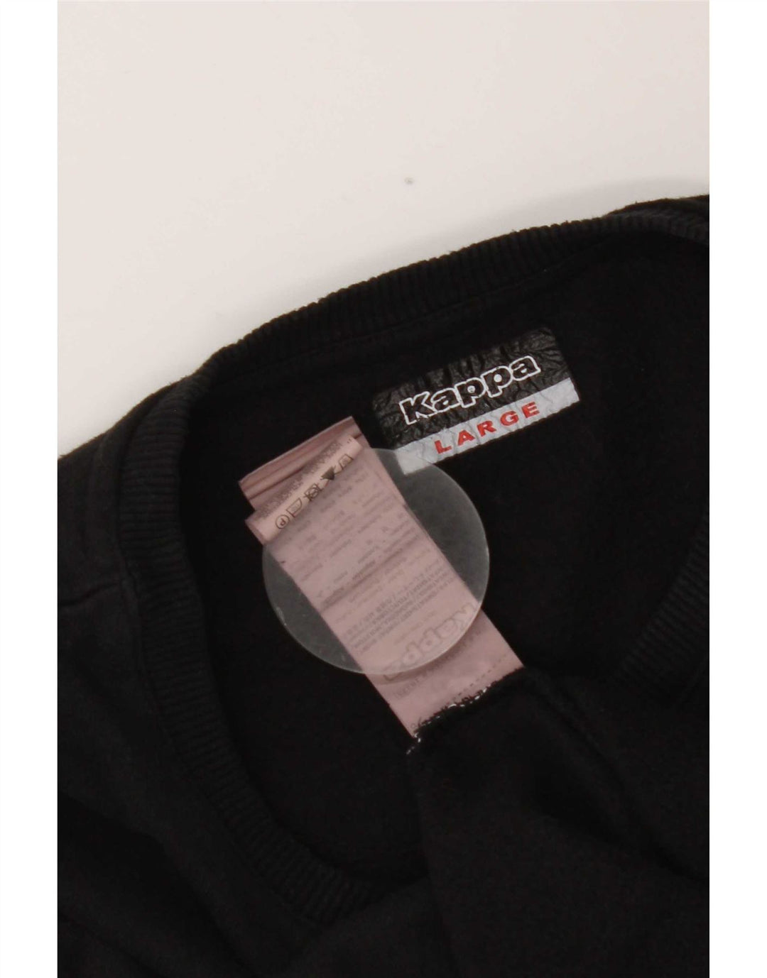 Pulover Kappa pentru femei UK 16, mare, negru, bumbac
