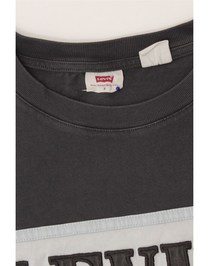 Tricou grafic supradimensionat pentru femei Levi's Top UK 10 Small Gri Colorblock