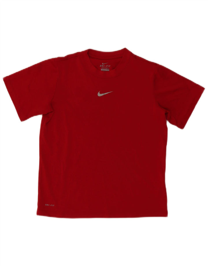 Tricou Nike Dri Fit pentru băieți Top 10-11 ani Poliester roșu mediu