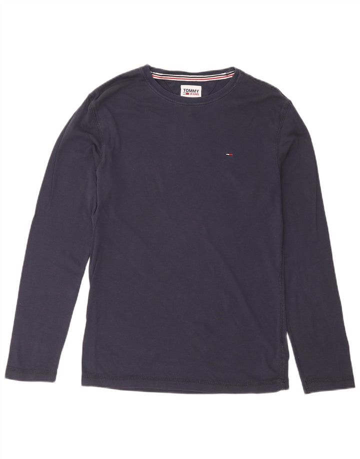 TOMMY HILFIGER Top pentru bărbați cu mânecă lungă, mediu, bleumarin, bumbac