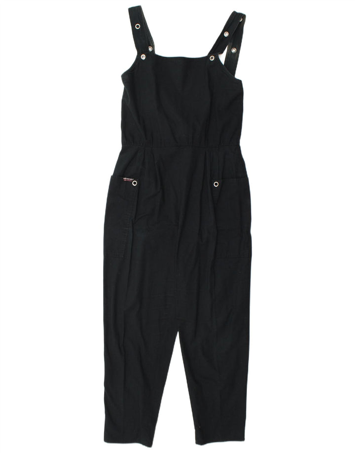 Pantaloni salopete pentru femei VINTAGE Mici W26 L23 Negru