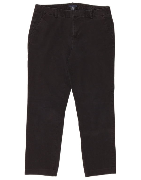 Pantaloni chino drepți pentru femei Tommy Hilfiger US 10 Large W32 L26 Negru