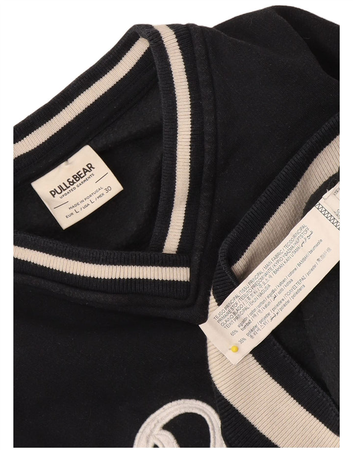 Pull & Bear Hanorac Pasadena pentru bărbați Pulover mare, bleumarin, color block