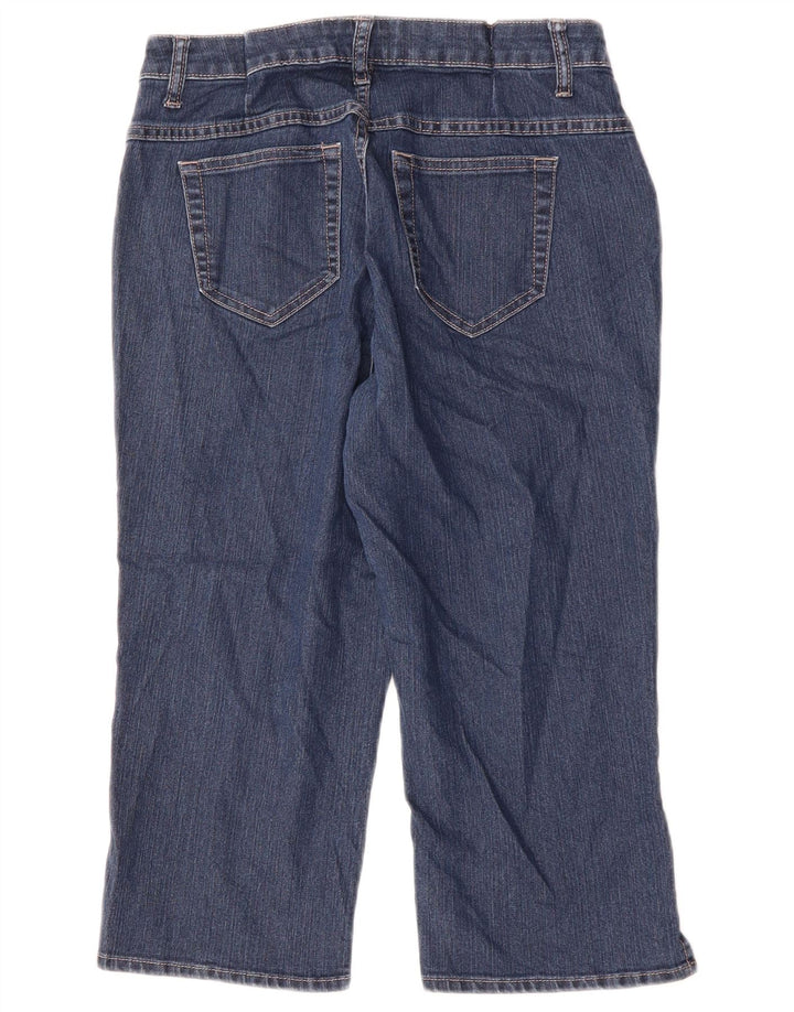 Jeans Capri Riders Lee pentru femei US 8 Medium W30 L18 Bumbac bleumarin