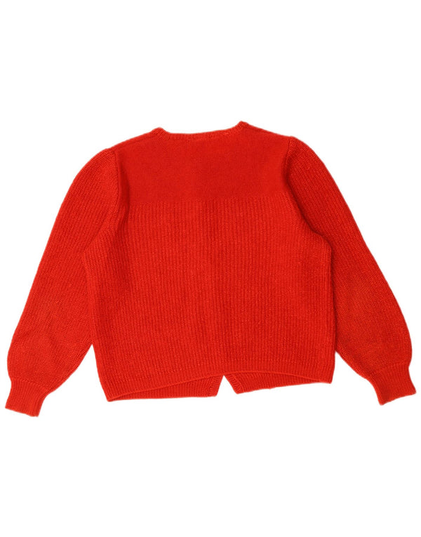 Pulover Vintage cardigan pentru femei UK 14 Large Red