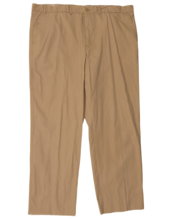Pantaloni chino drepți pentru bărbați Marks & Spencer L42 L31 bumbac bej