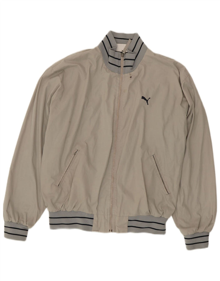 Bomber Jacket pentru bărbați Puma UK 40, mare, gri bumbac