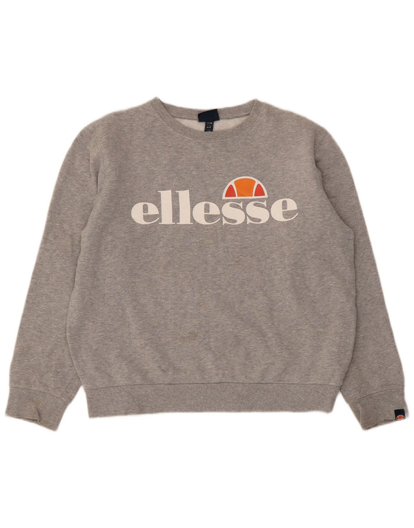 Pulover supradimensionat cu grafic pentru femei Ellesse UK 10 mic, gri, pete