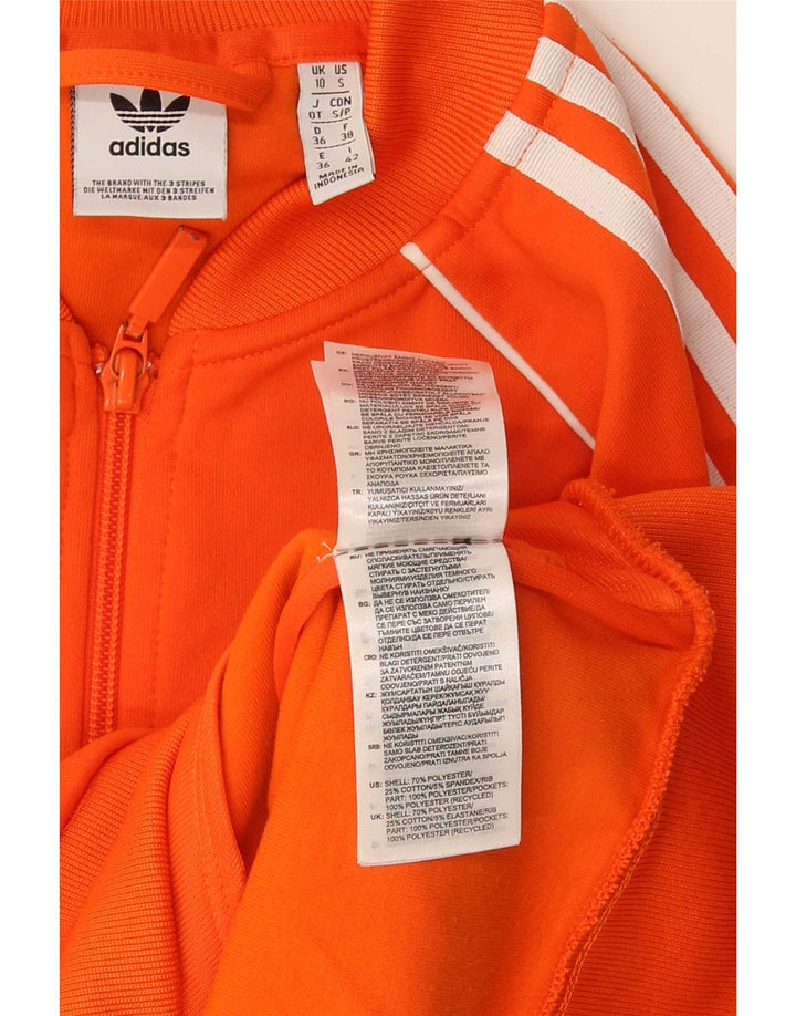 Jachetă de trening pentru femei Adidas UK 10 Poliester portocaliu mic