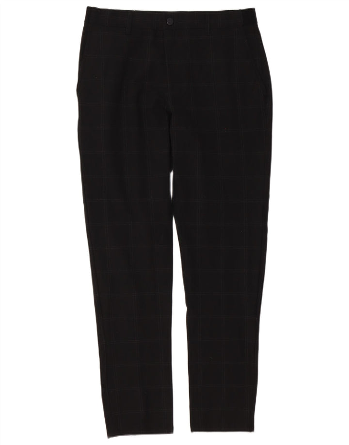 Pantaloni chino slim pentru bărbați Zara Mediu L31 L30 Negru Check