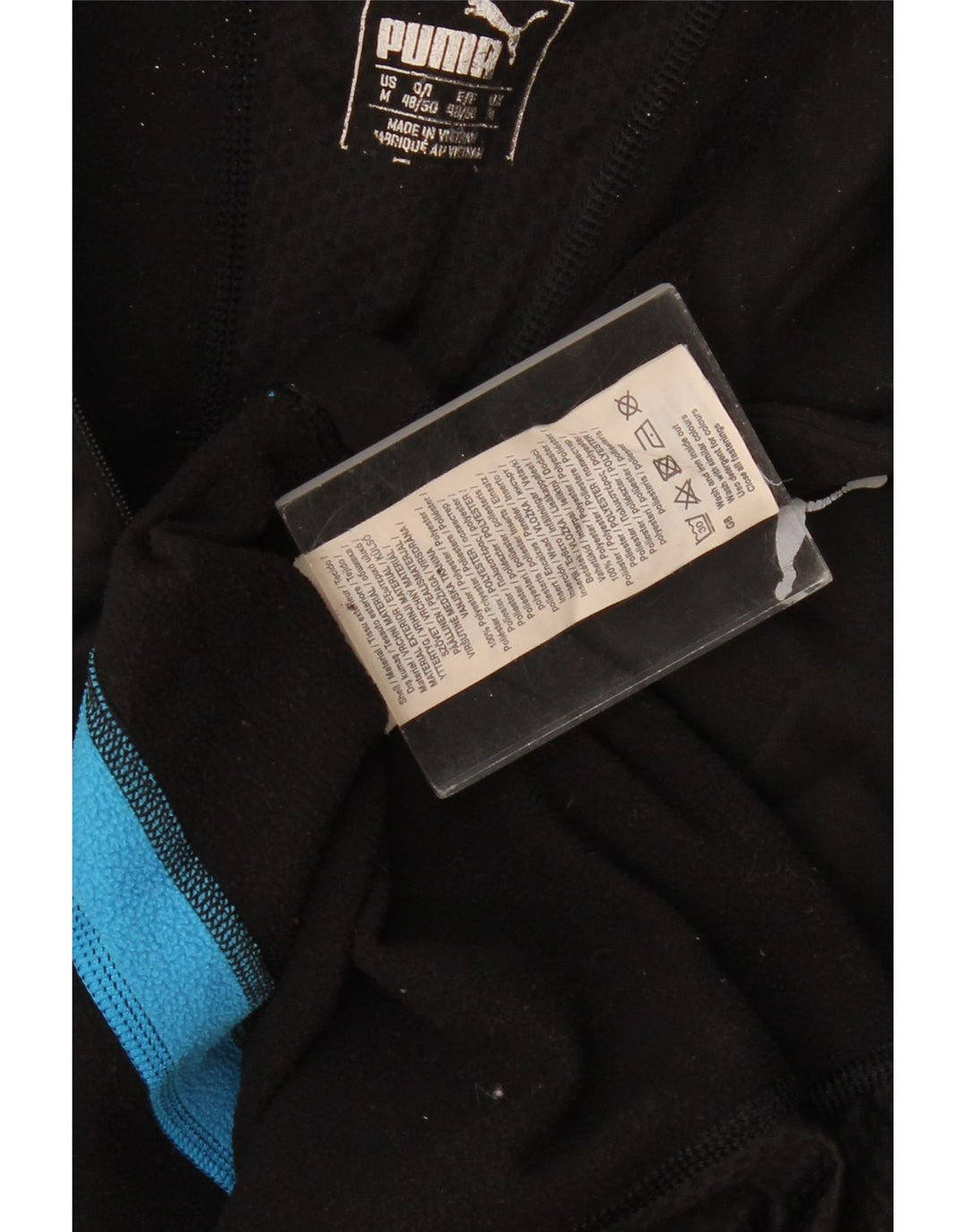 Top de trening Puma pentru femei, cu fermoar și gât, UK 14 Medium Black Colorblock