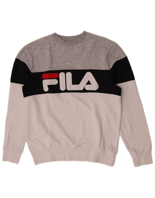 Hanorac grafic pentru bărbați Fila Medium Multicolor Colourblock Bumbac