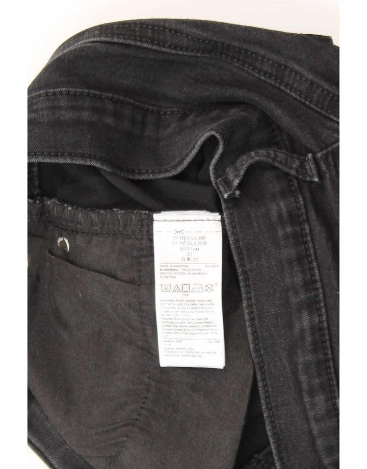 Blugi drepti pentru femei Gap W31 L30 bumbac negru