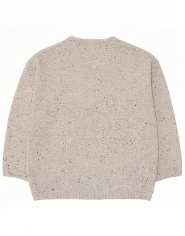 Marks & Spencer Pulover cu decolteu în V pentru femei UK 14 Medium Grey Flecked