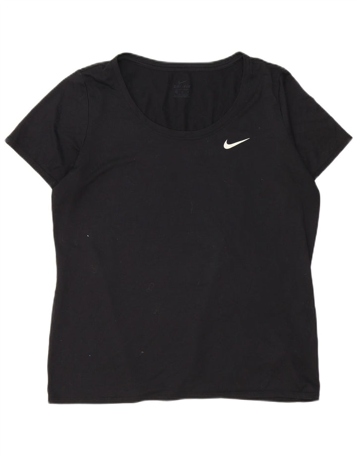 Tricou Nike pentru femei Dri Fit Top UK 18 XL Poliester negru