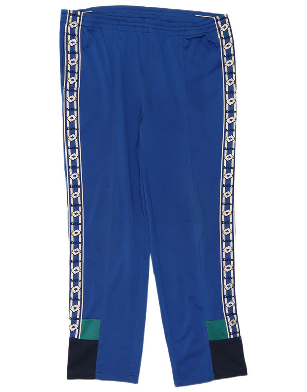 Pantaloni de trening grafic pentru bărbați Lotto UK 42/44 XL, albastru, bloc de culoare