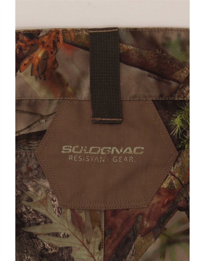 Pantaloni cargo subțiri pentru bărbați Solognac L48 L34 Camuflaj multicolor