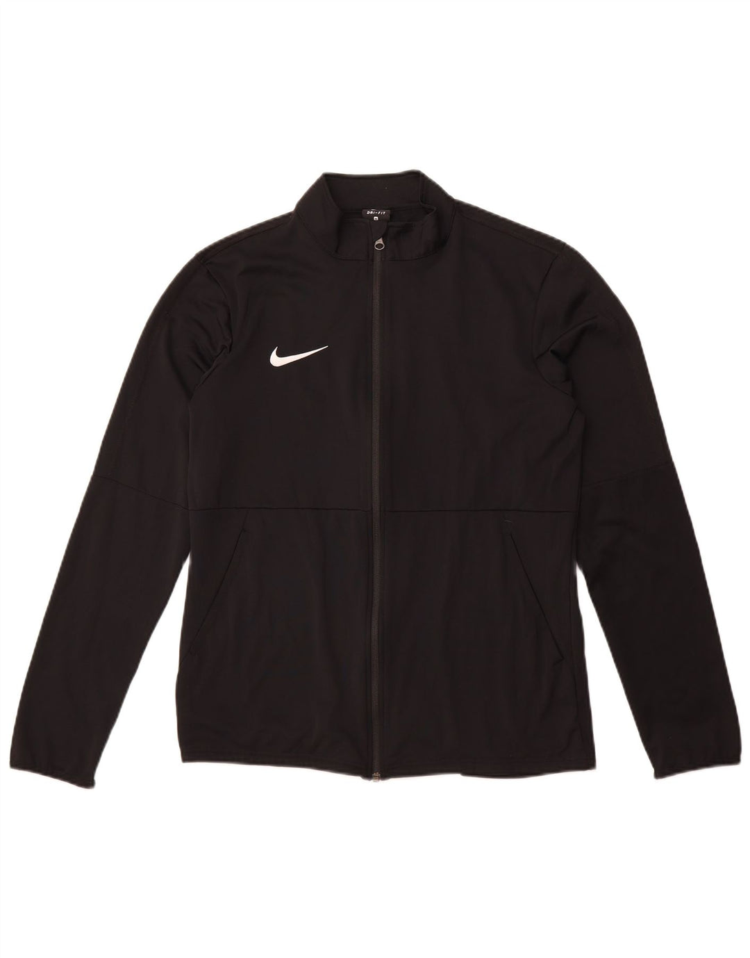 Jachetă de trening Nike Dri Fit pentru bărbați, poliester mediu negru