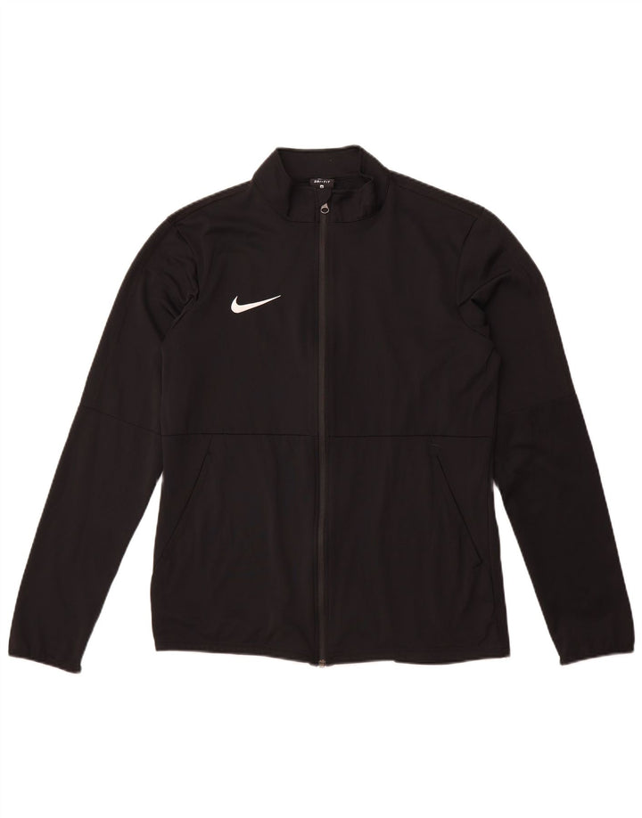 Jachetă de trening Nike Dri Fit pentru bărbați, poliester mediu negru