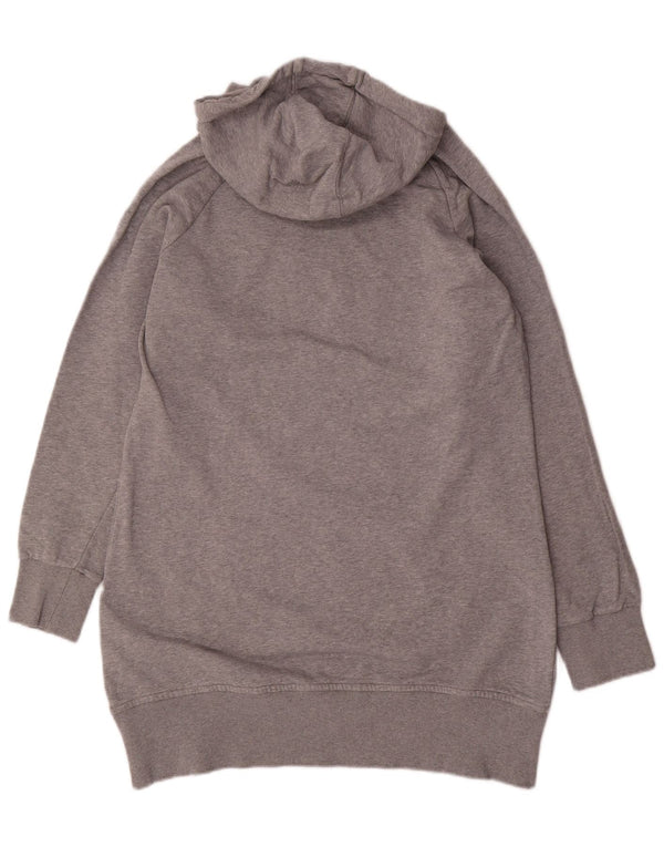 Pulover CONVERSE pentru femei All Star Longline Graphic Hoodie UK 18 XL gri