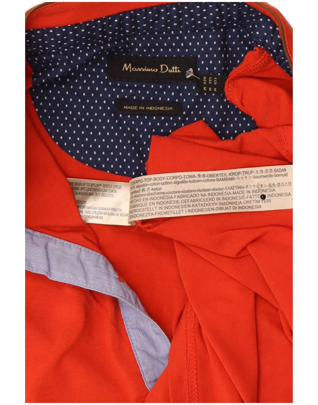 Tricou polo Massimo Dutti pentru bărbați, bumbac roșu mediu