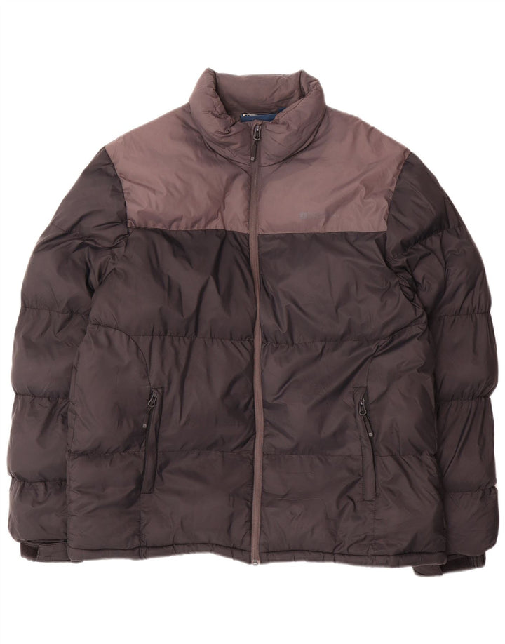 Jachetă căptușită pentru bărbați Mountain Warehouse UK 40, mare, negru, nailon color bloc